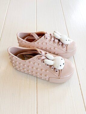 Mini Melissa Pink MINI POLIBOLHA + MIFFY BB Slip On Laced Sneakers (US 8)